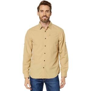 Fjallraven Men’s Abisko Hike Shirt Long Sleeve Tan Hiking Large Camping
